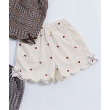 アプレ レ クール(apres les cours)の【リンク】サイドリボンスカラップショートパンツ  ショート丈