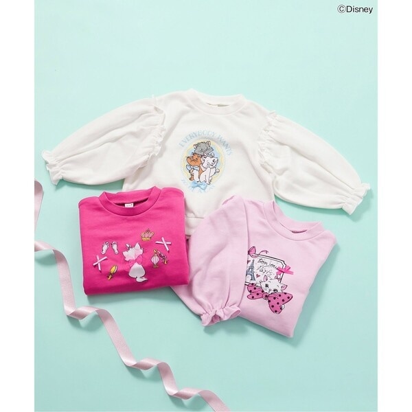 ディズニーキャラクター/ マリー】キャンディースリーブトレーナー