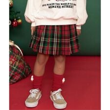 ブリーズ(BREEZE)の【リンク】チェックプリーツスカパン