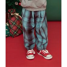 ブリーズ(BREEZE)の【リンク】チェックパンツ  10分丈