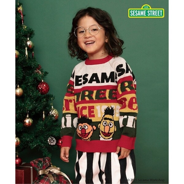 セサミストリート 2色2柄ジャガードセーター | ブリーズ(BREEZE