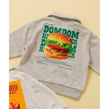 WEB限定 ドムドムハンバーガー ハーフジップトレーナー