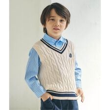 ラインニットベスト