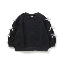 アプレ レ クール(apres les cours)の袖リボンキルトトレーナー