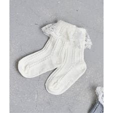 スカラップレースソックス