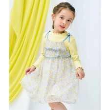 フラワーシフォンワンピース＿アプレレクールマシェリ