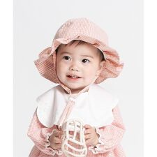 フルーツワンポイント刺しゅう日よけベビーハット