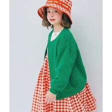 裏毛スナップボタンカーディガン