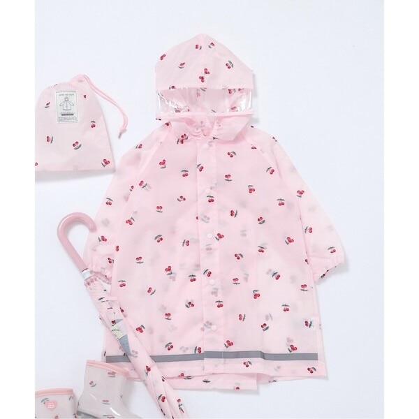 花・ハート・さくらんぼ・恐竜柄レインコート