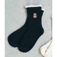 tiny bear レースフリルソックス