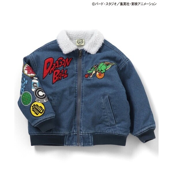 リンク】ドラゴンボールコラボ デニムボアジャケット(キッズサイズ