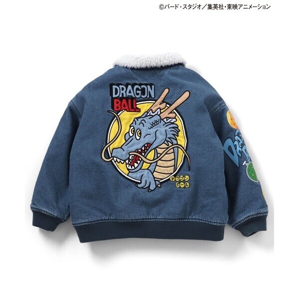 リンク】ドラゴンボールコラボ デニムボアジャケット(キッズサイズ