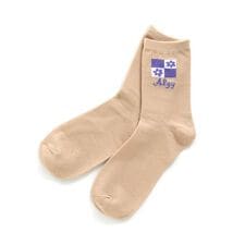 フラッグチェッククルーソックス