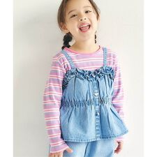 【前後2WAY/リンク】リボンリブTシャツ