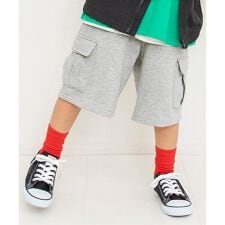 ワイドカットカーゴパンツ  6分丈