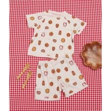 【リンク】3時のおやつ柄パジャマ  5分丈