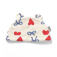 総柄耳付き帽子　マイファーストブリーズ