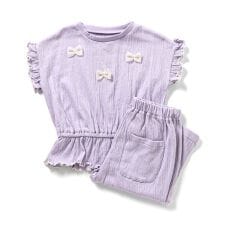 ポケット付きリボンモチーフパジャマ