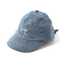 リボン刺繍キャップ