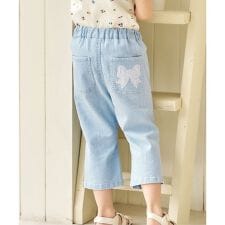 リボンポケットきゅんパンツ（クロップド）  8分丈