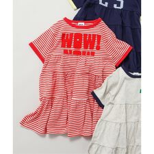 【リンク】リンガー配色3柄ロゴワンピース