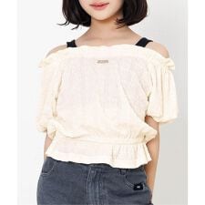 シャーリングブラウス