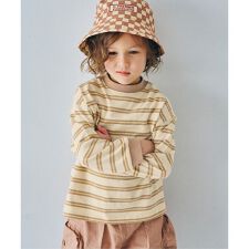 先染めボーダー長袖Tシャツ