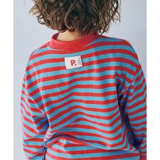 先染めボーダー長袖Tシャツ