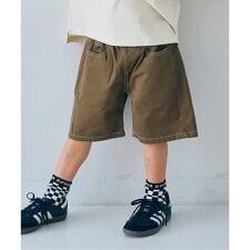 カラーツイル＆デニムワイドハーフパンツ リンク