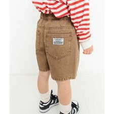 カラーデニムハーフパンツ  5分丈