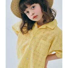 アイレットレース半袖シャツ リンク セットアップ可