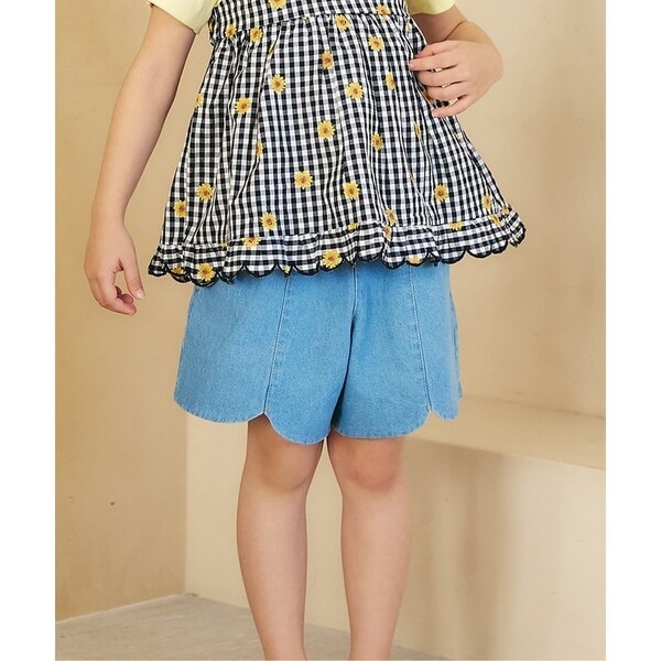 スカラップハートポケットきゅんパンツ（ショート）  ショート丈