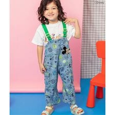 【リンク】【ディズニー】ミッキー＆フレンズ/総柄サロペット