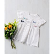 リボンチャームペプラムTシャツ