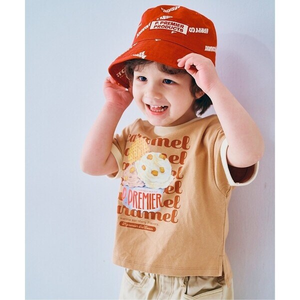 いろんなアイスちょーだいグラフィックリンガーTシャツ 全8色 | ピー