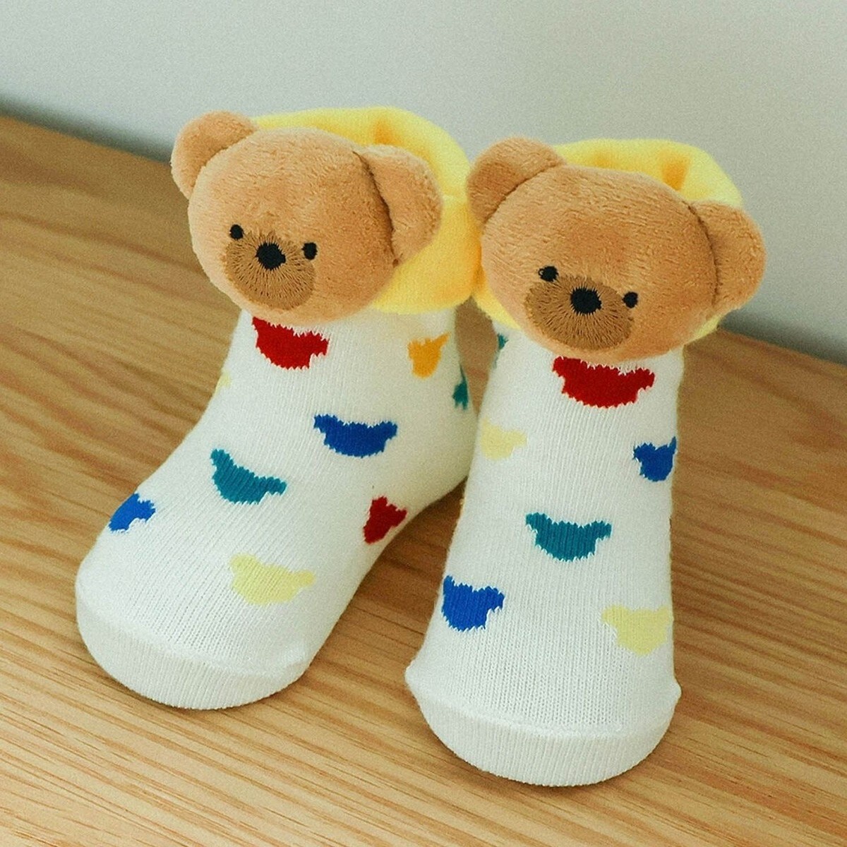 tiny bear Palette ラトル付きソックス | アプレ レ クール(apres les
