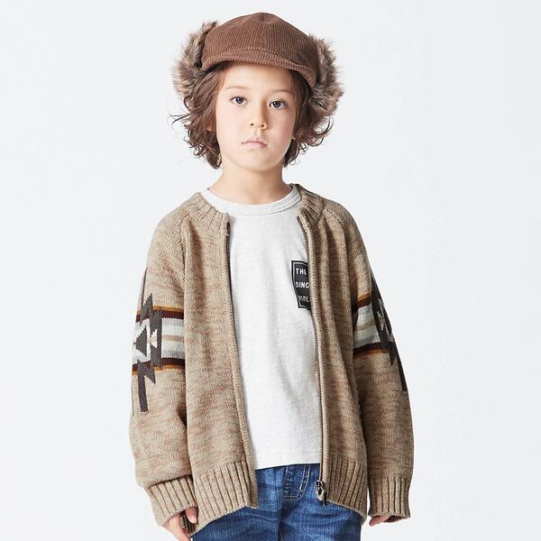 BEAUTY & YOUTH カウチンニットカーディガン ガウン ネイティブ柄 ネイティブ柄カウチンニット | エフオーオンラインストア(F.O.Online