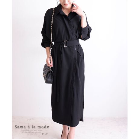 レディース ファッション ワンピース ブラック 黒 ロング ベルト サワアラモード Sawa A La Mode Mode 6803 ファッション通販 マルイウェブチャネル レディース ファッション ワンピース ブラック 黒 ロング ベルト サワアラモード Sawa A La Mode Mode 6803 ファッション通販 マルイウェブチャネル