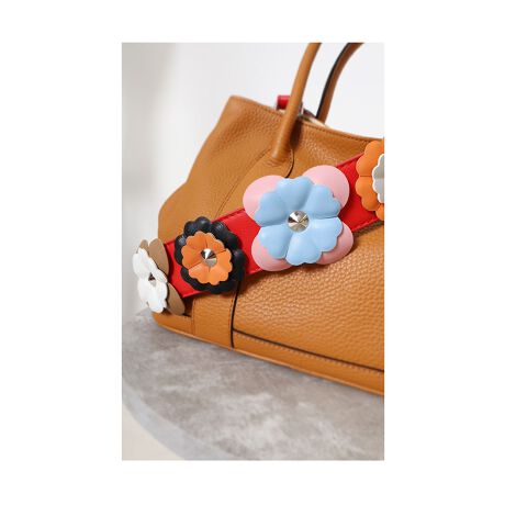 小物 バッグストラップ ファッション小物 赤 レッド 花モチーフ バッグベルト ロング ショルダー サワアラモード Sawa A La Mode Aljun 346s ファッション通販 マルイウェブチャネル