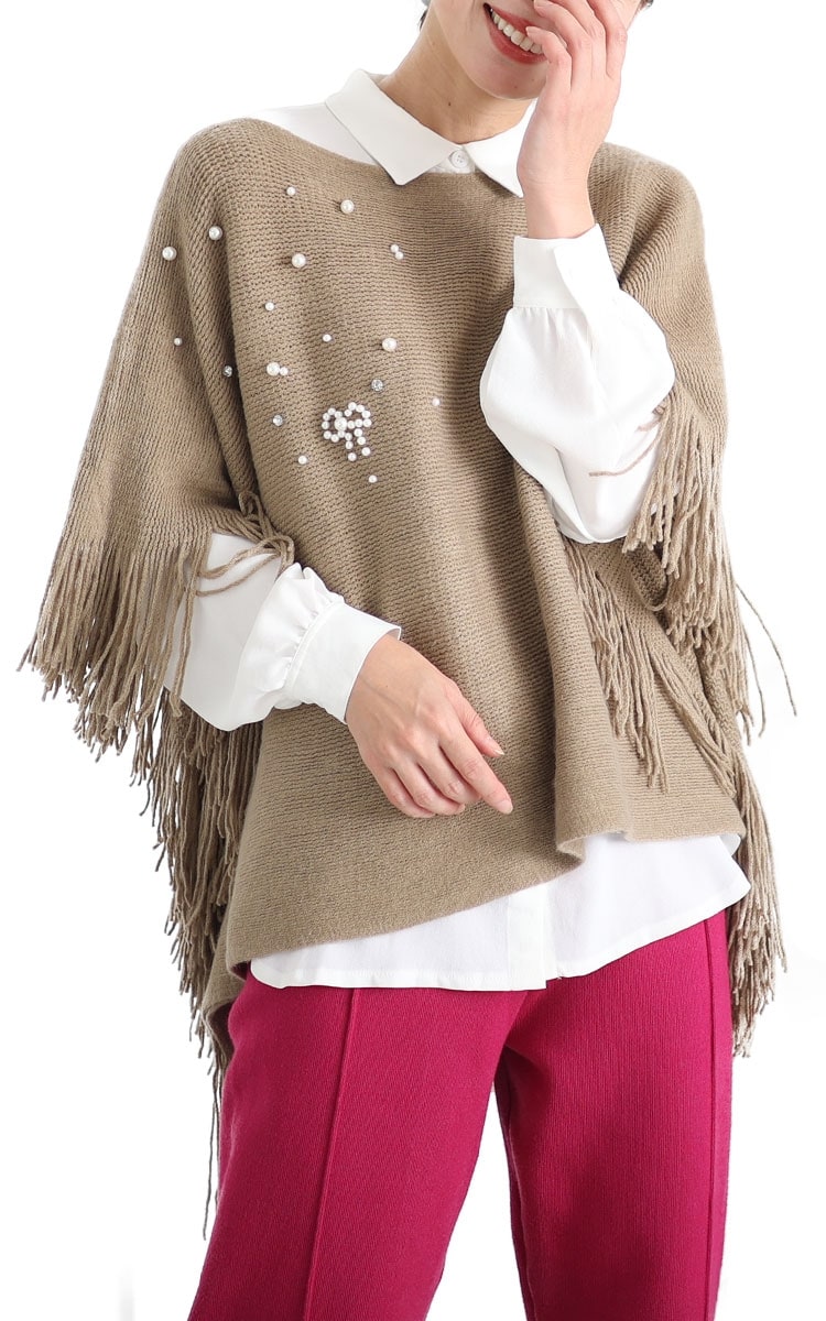 エコファーポンチョコート/MM348604 | ミッシュマッシュ(MISCH