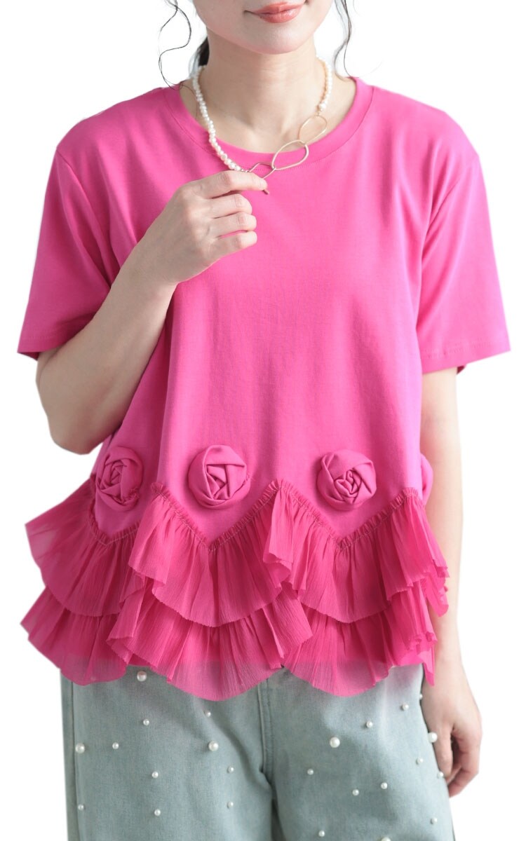 ワンダフルワールド♥薔薇柄長袖カットソー 楽天市場】ワンダフルワールド（Tシャツ・カットソー｜トップス