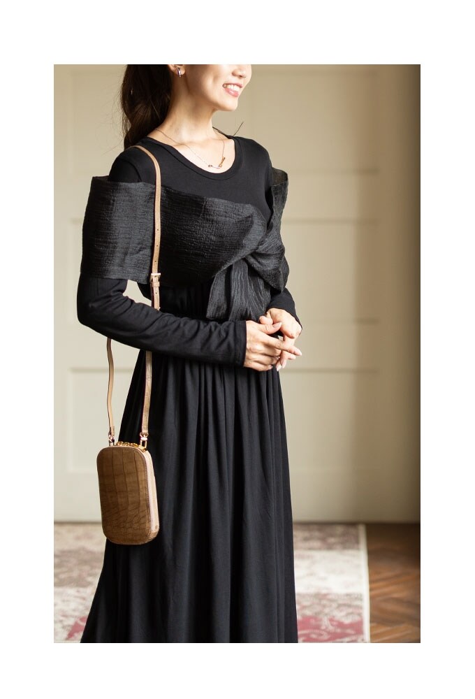 【お値下げ❣️】アナイ  ワンピース　ロングワンピース　ドレス　38  M  黒 ドレス|ワンピース/ドレス|商品一覧｜ANAYI OFFICIAL ONLINE