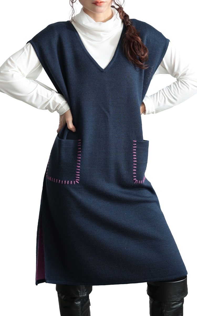 美品★別注 サムシング × F by ROSSO デニムタックチュニック SOMETHING × F by ROSSO 別注デニムタックチュニック 発売
