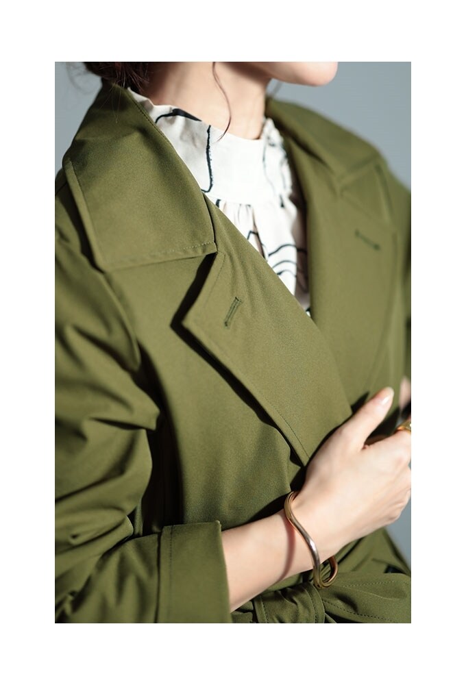 DRESS+ トレンチコート レディース ロングコート 膝下丈 2way 春