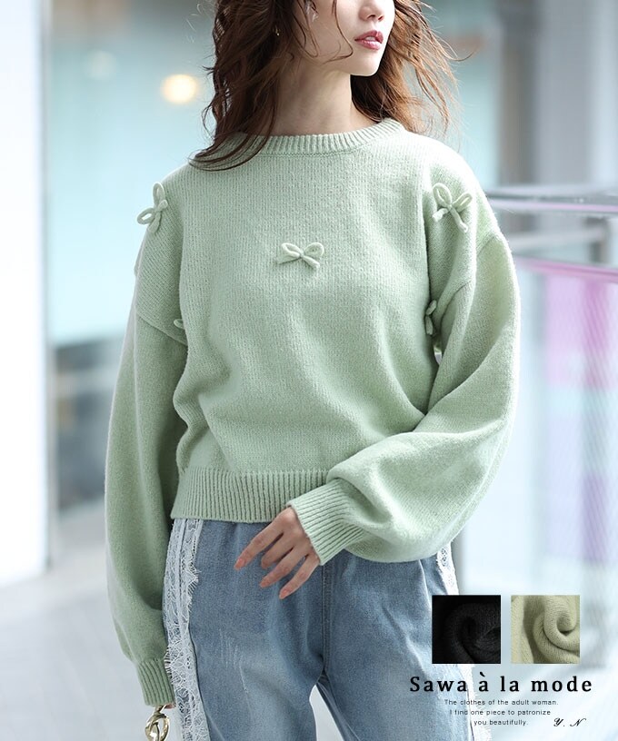 オリーブグリーン ニットワンピース フード付き ストライプ 長袖 04192056054-a2.jpg?ts=