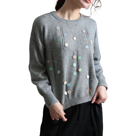 [^:SAWA-9791]X̃lÎ悤߂AƑ傫ȃXpR[ۓIȃjbgZ[^[BN[lbN̎񌳂ŏ_炩ȈۂvXAnClbNȂǂ̏d˒ɂDBZ߂̏䊴ŋrʂ𑣂AƂ͋CɁBpxɂĐFςXpR[́AI[̂悤ȐFʂ؂₩vXAf͂߂Ă܂BƗh\VGbgɁBLkɂDꂽjbgnŃANeBuȓX[YɁB