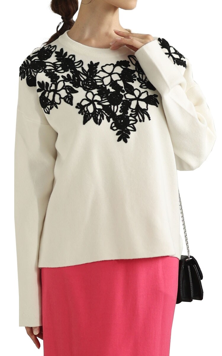 45rpm★40s 50s 復刻 サガラ刺繡 レタードニット★アワードセーター 45rpm☆40s 50s 復刻 サガラ刺繡 レタードニット☆アワードセーター