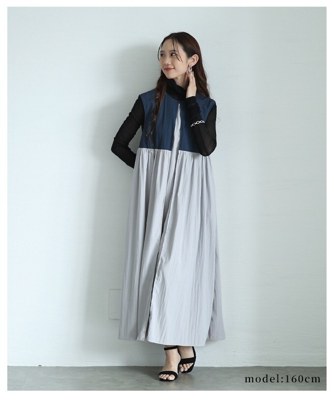 さえら　夏のノースリーブワンピース ワンピース】 ワンピ 夏 夏服 ノースリーブ 黒 ブラック 紺