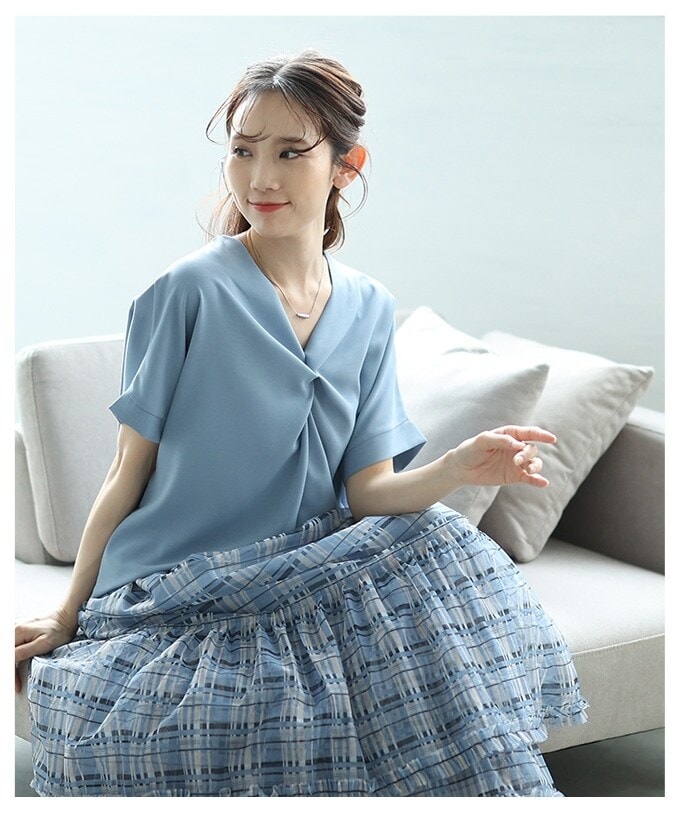 [�}���C]�y�u���E�X�z �g�b�v�X �V���c �� �ĕ� ���� �u���b�N �z���C�g �u���[ �� �� �h���}���X���[�u/�T���A�����[�h�isawa a la mode�j �u���[