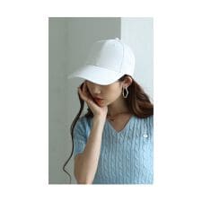 【帽子】 小物 キャップ ブラック ホワイト ベージュ 紫外線 UV 深め 広め 日除け コットン